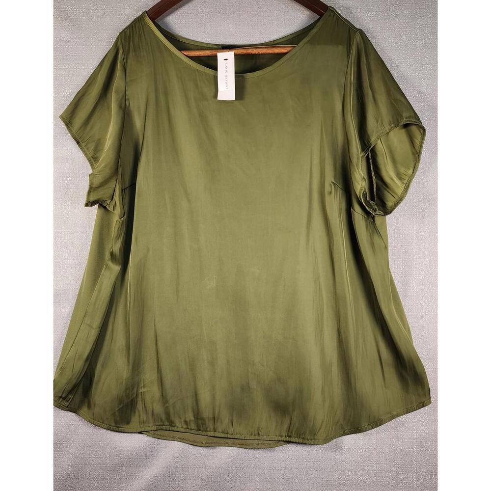 Lane Bryant Olive Green Women's Blouse Size 18/20 NWT